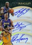 2015-16 Panini Immaculate Collection - Trio Autographs #15 Kobe Bryant / Shaquille O'Neal / Robert Horry AU, SN25