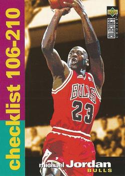 1995-96 Collector's Choice #210 Michael Jordan - Checklist: 106-210