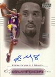2000-01 Upper Deck Ovation - Super Signatures #KB Kobe Bryant AU