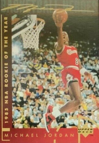 1994-95 Upper Deck - Basketball Heroes: Michael Jordan Jumbo #37 Michael Jordan - 1985 NBA Rookie of the Year
