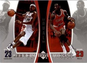 2005-06 Upper Deck - Michael Jordan/LeBron James #LJMJ6 Michael Jordan / LeBron James
