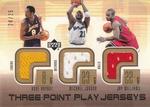 2002-03 Upper Deck - Three-Point Play Jerseys #KB/MJ/JW Jay Williams / Kobe Bryant / Michael Jordan MEM, SN25