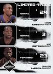 2009-10 Panini Limited - Trios #1 Kobe Bryant / Dwyane Wade / LeBron James SN99