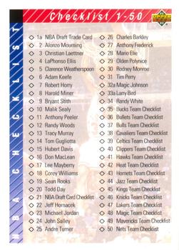 1992-93 Upper Deck #90 Checklist: 1-90 - VAR: Hologram on back is 1992 style (Diamond logo)