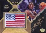 2007-08 UD Black - Flags Autographs Gold #FA-KB Kobe Bryant AU, MANU, SN10