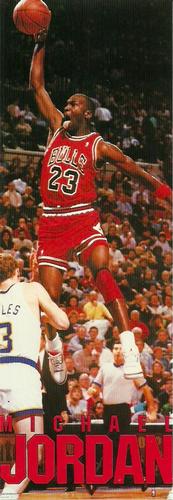 1990 Costacos Brothers Sports NBA Postcards #NNO Michael Jordan - Red "Away" Jersey