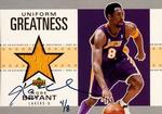 2003-04 Upper Deck Ultimate Collection - Autographed Buybacks #KB-U Kobe Bryant AU, MEM, SN8 2002-03 UD Authentics - Uniform Greatness; MEM: Shorts