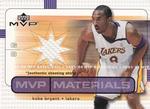 2003-04 Upper Deck MVP - Materials Shirts #KB-SS Kobe Bryant MEM, SP