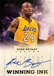 2012-13 Panini Intrigue - Winning Ink #15 Kobe Bryant AU, SN49
