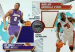 2005-06 Topps First Row - PTP Relics Dual #PTP-BO Kobe Bryant / Shaquille O'Neal MEM, SN140