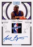 2009-10 Playoff National Treasures - Century Materials NBA Tags Signatures #1 Kobe Bryant AU, MEM, SN1