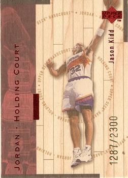 1998 Upper Deck Hardcourt - Jordan Holding Court Red #J21 Jason Kidd / Michael Jordan