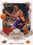 2008-09 Upper Deck MVP - Kobe Bryant MVP White #NNO Kobe Bryant Game 11