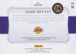 2018-19 Panini National Treasures - Colossal Material Autographs #CM-KBR Kobe Bryant AU, MEM, SN25
