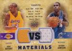 2009-10 Upper Deck - VS Materials #VS-KA Antawn Jamison / Kobe Bryant MEM, SN570