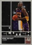 2009-10 Donruss Elite - Clutch Performers Jerseys Prime #5 Kobe Bryant MEM, SN24