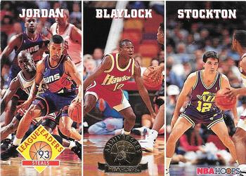 1993-94 Hoops - Fifth Anniversary Gold #289 Steals (Michael Jordan / Mookie Blaylock / John Stockton)