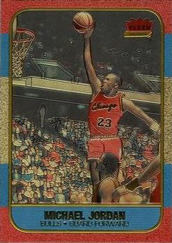 1996-97 Fleer #NNO Michael Jordan - Polychrome Brushed Gold, Unreleased