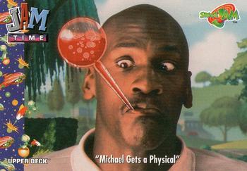 1996 Upper Deck Space Jam #43 "Michael Gets a Physical"