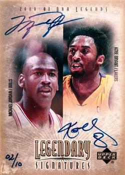 2000-01 Upper Deck Legends - Legendary Signatures #MJ-KB Michael Jordan / Kobe Bryant