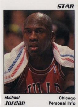1991 Star Michael Jordan (Unlicensed) - White Border, Black Text #5 Michael Jordan - Personal Info