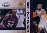 2010-11 Playoff Contenders Patches - One-Two Punch #24 Kobe Bryant / Derek Fisher
