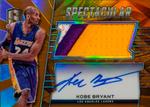 2015-16 Panini Spectra - Spectacular Swatch Signatures Prizms Orange #SS-MAMBA Kobe Bryant AU, MEM, SN25
