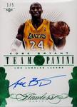 2013-14 Panini Flawless - Team Panini Autographs Emerald #TM-KB3 Kobe Bryant AU, SN5