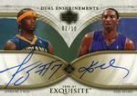2006-07 Upper Deck Exquisite Collection - Dual Enshrinements #DEX-OB Jermaine O'Neal / Kobe Bryant AU, SN10