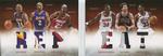 2012-13 Panini Preferred - Repeat Memorabilia Prime #1 Clyde Drexler / Derek Fisher / Hakeem Olajuwon / Kobe Bryant / Scottie Pippen / Toni Kukoc MEM, SN25