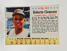 1963 Post #143 Roberto Clemente