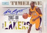2009-10 Playoff National Treasures - Timeline Materials Custom Team Nicknames Prime Signatures #1 Kobe Bryant AU, MEM, SN10