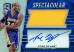 2015-16 Panini Spectra - Spectacular Swatch Signatures Prizms #SS-MAMBA Kobe Bryant AU, MEM, SN35