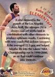2000-01 Fleer Showcase - ELEMENTary #8 E Kobe Bryant