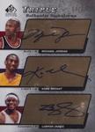 2004-05 SP Signature Edition - Triple Authentic Signatures #AS3-JBJ Michael Jordan / Kobe Bryant / LeBron James AU, SN25