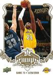 2008-09 Upper Deck MVP - Kobe Bryant MVP White #NNO Kobe Bryant Game 73