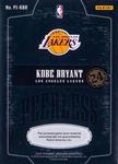 2018-19 Panini Dominion - Peerless Jersey Autographs Gold #PJ-KBR Kobe Bryant AU, MEM, SN8