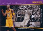 2011-12 Hoops - A Night to Remember #4 Kobe Bryant