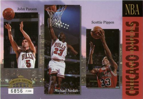 1992-93 Upper Deck Authenticated Collector Series Jumbo #NNO 1993 Chicago Bulls Three-Time Champions