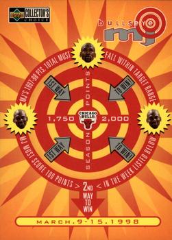 1997-98 Collector's Choice - MJ BULLSeye #B11 Michael Jordan - 1,750-2,000 or March 9-15 (L)