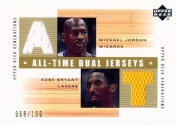 2002-03 Upper Deck Generations - All-Time Dual Jerseys #MJ/KB-J Michael Jordan / Kobe Bryant
