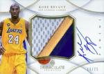 2012-13 Panini Immaculate Collection - Premium Patches Autographs #PP-KB Kobe Bryant AU, MEM, SN75