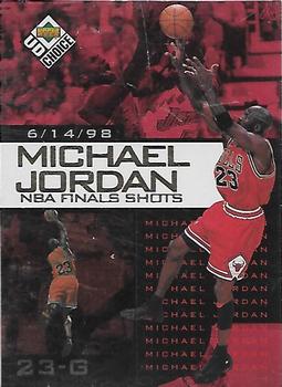 1998-99 UD Choice Preview - Michael Jordan NBA Finals Shots #6 Michael Jordan