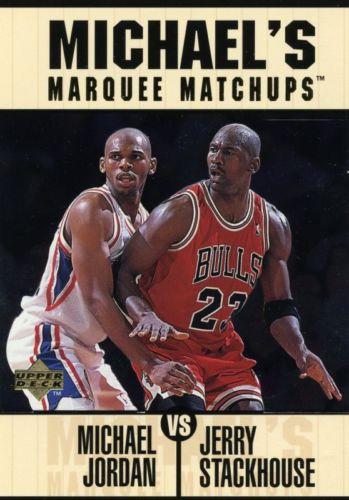 1997-98 Upper Deck Michael Jordan's Marquee Matchups #MM8 Michael Jordan / Jerry Stackhouse