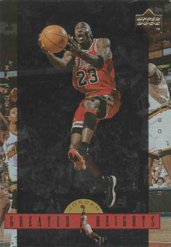 1996 Upper Deck Michael Jordan Greater Heights Jumbo #GH8 Michael Jordan