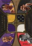2008-09 Upper Deck Ultimate Collection - Ultimate Foursomes Generations Jerseys #UFC-SCOR Kareem Abdul-Jabbar / Kobe Bryant / Wilt Chamberlain / George Gervin MEM, SN35