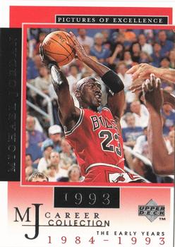 1998 Upper Deck Michael Jordan Career Collection #16 Michael Jordan/Pictures of Excellence 1993