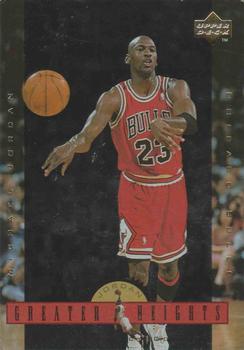 1996 Upper Deck Michael Jordan Greater Heights Jumbo #GH7 Michael Jordan