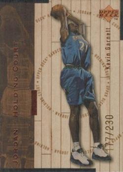 1998 Upper Deck Hardcourt - Jordan Holding Court Bronze #J16 Kevin Garnett / Michael Jordan