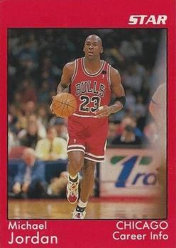 1991 Star Michael Jordan - Red Border #5 Michael Jordan - Career Info